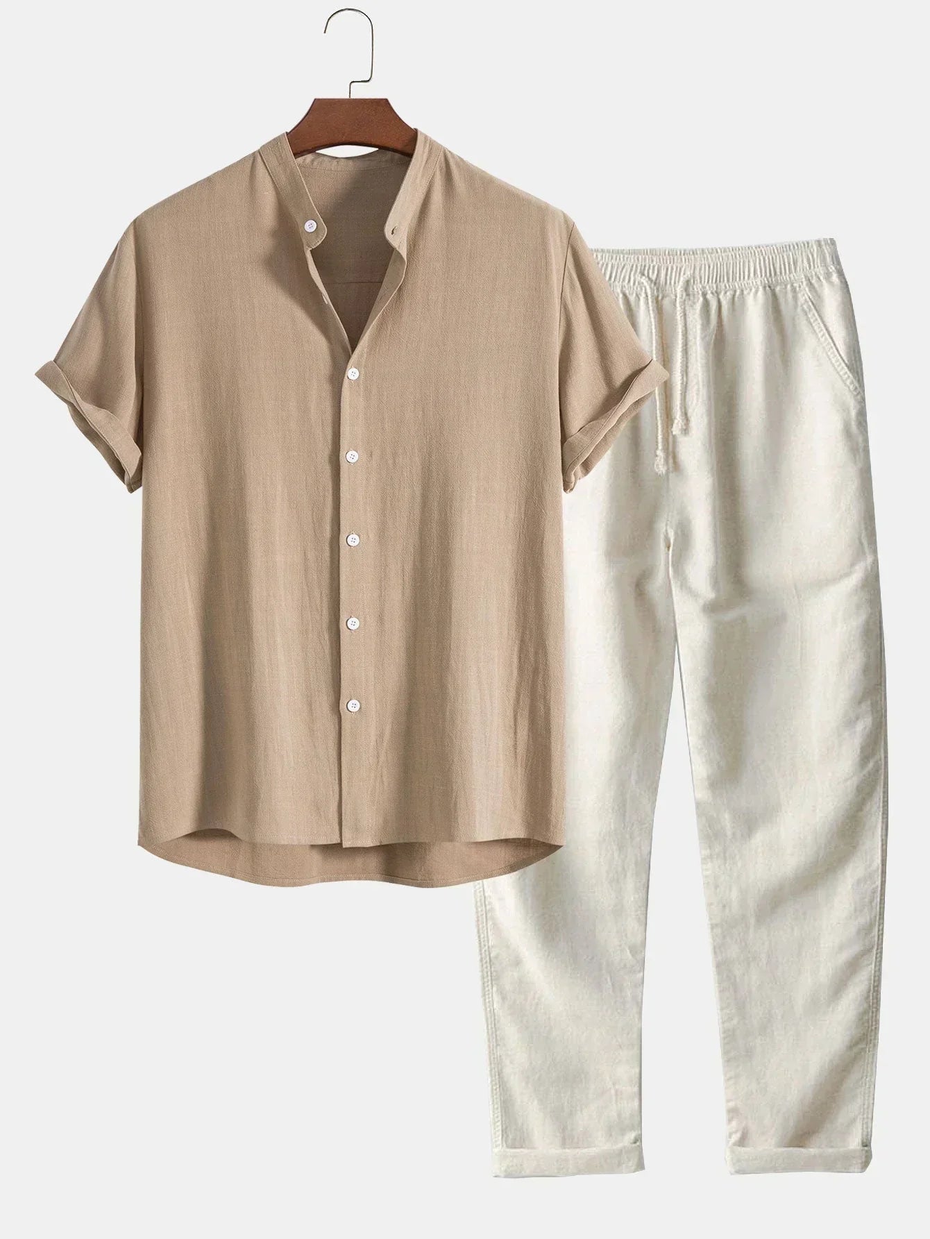 Noah™ - Polohemd und Hose Leinenset