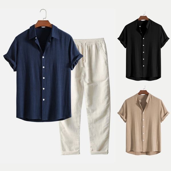 Noah™ - Polohemd und Hose Leinenset