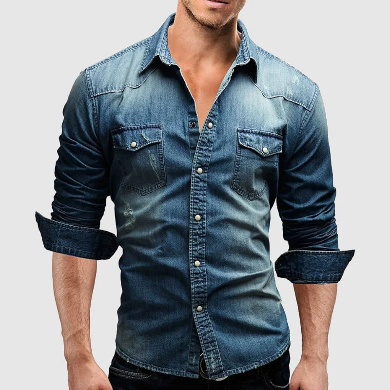 David™ - Retro-Camisole aus Jeansstoff