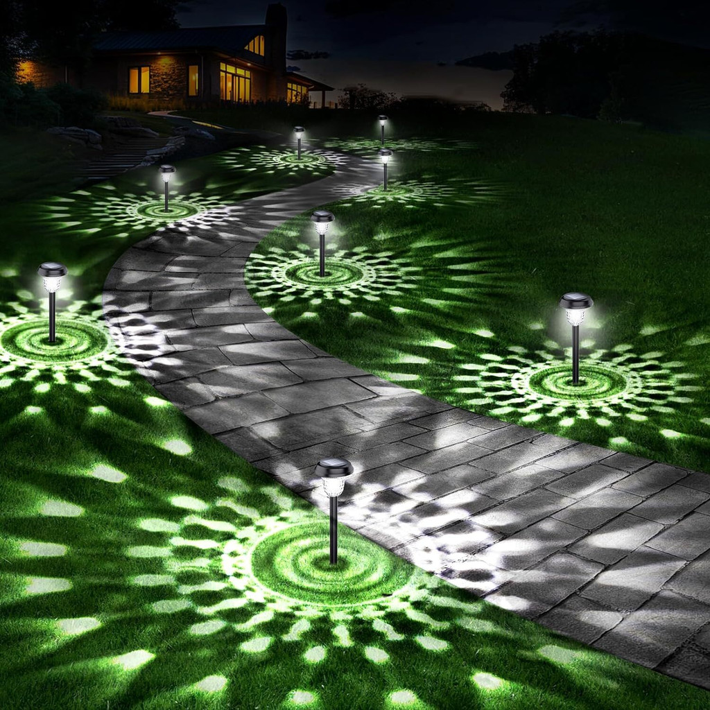 Glitzerndes Garten-Glühlicht - Solarbetrieben