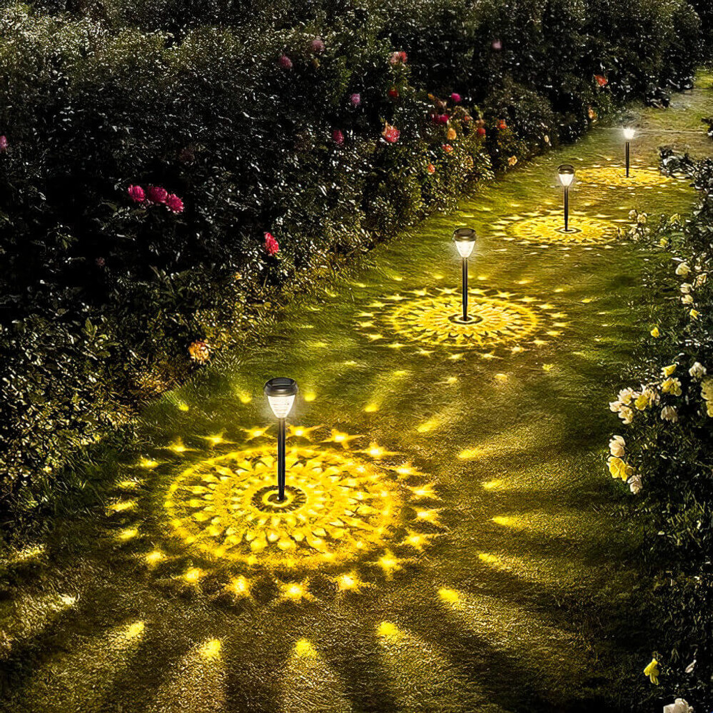 Glitzerndes Garten-Glühlicht - Solarbetrieben