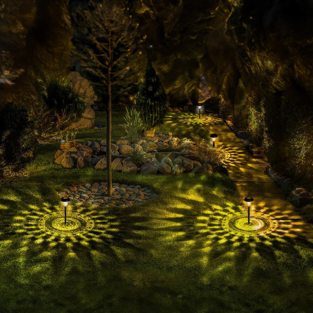 Glitzerndes Garten-Glühlicht - Solarbetrieben