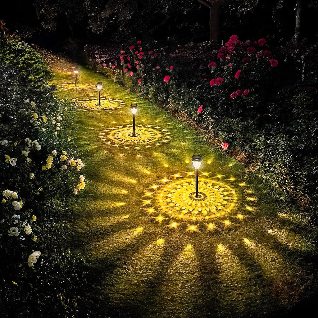 Glitzerndes Garten-Glühlicht - Solarbetrieben