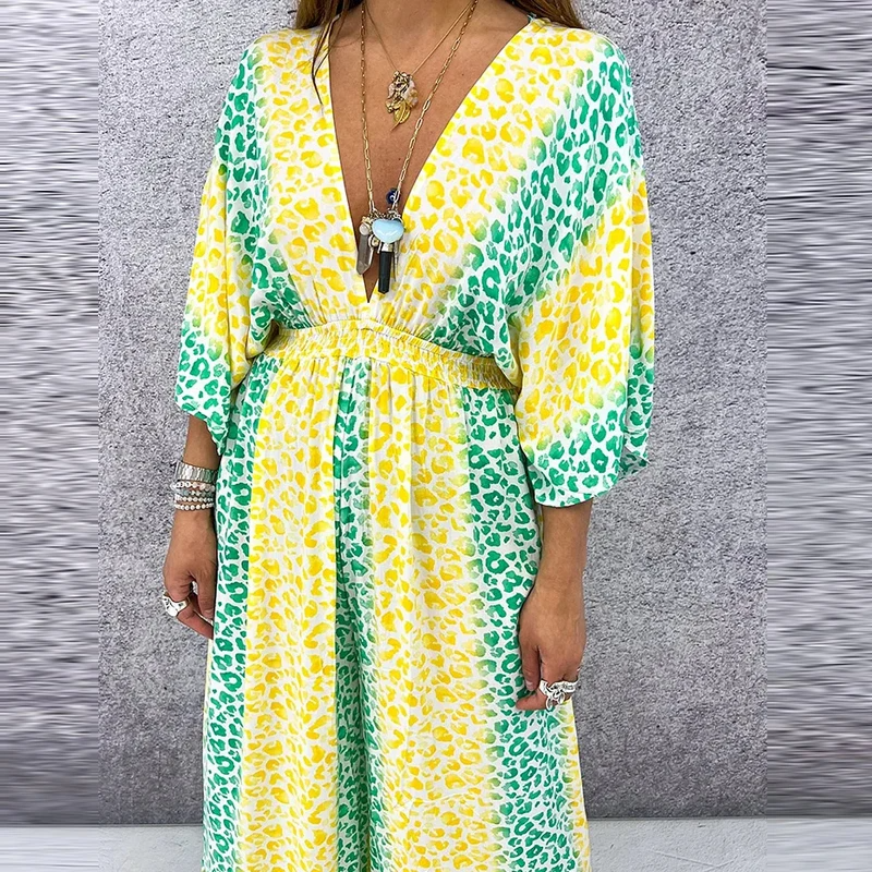 Clara™ - Kimono-Kleid mit V-Ausschnitt
