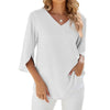 Emily™ - Bluse mit V-Ausschnitt