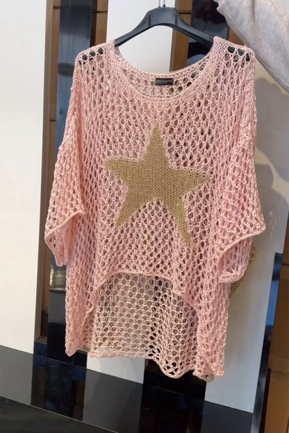 Isabel™ - Elegant Gestricktes Sternenhemd