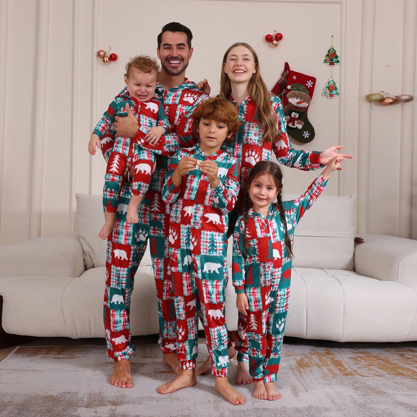 Weihnachten Familie Pyjamas Set
