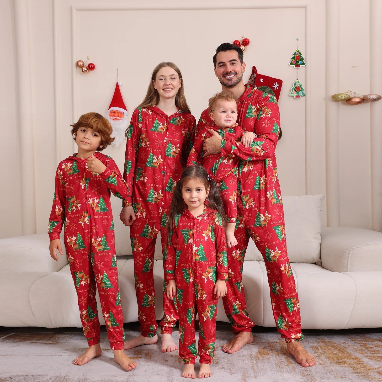 Weihnachten Familie Pyjamas Set