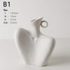 Kunsthandwerkliche Eleganz Keramik Blumenvase